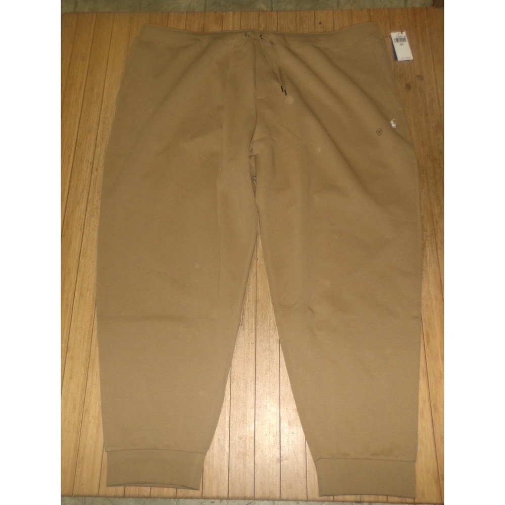 Polo Ralph Lauren Mens Big & Tall Double-Knit Jogger Sweatpants Tan 4XB NWT